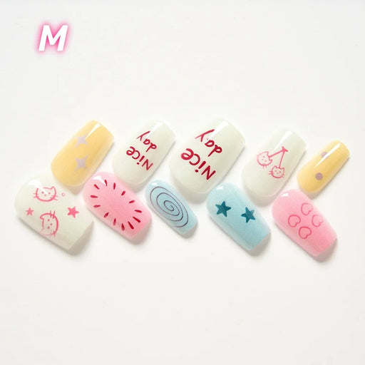 cat star press-on nails, view 3 - MRSLM