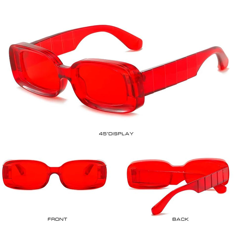 Clear plastic retro sunglasses, view 15 - MRSLM