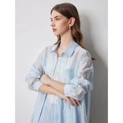 women's turn down collar office blouse, view 10 - MRSLM