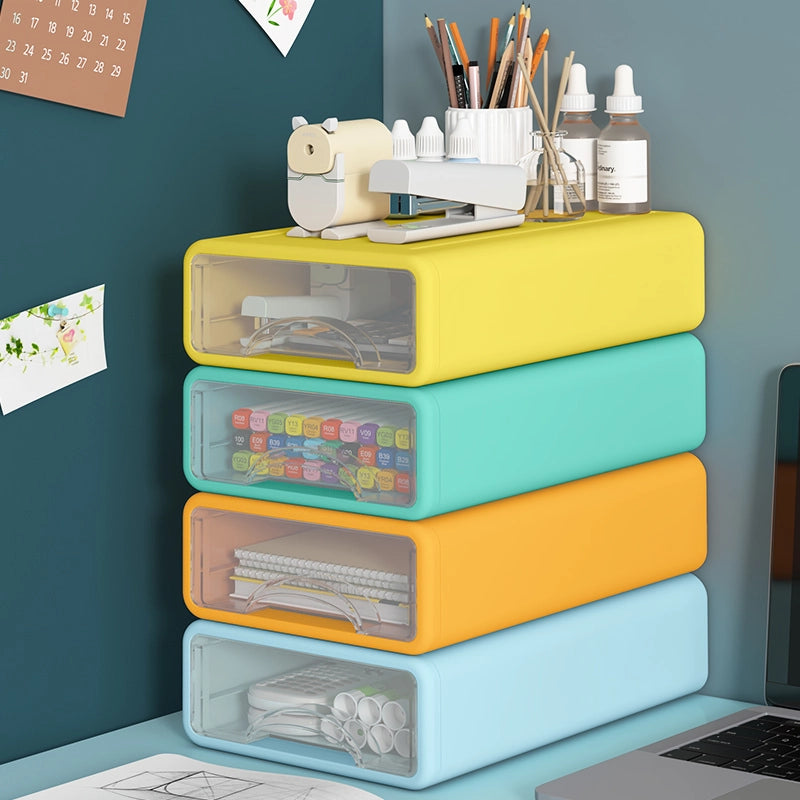 multi-layer drawer style pen holder and desk organizer - MRSLM