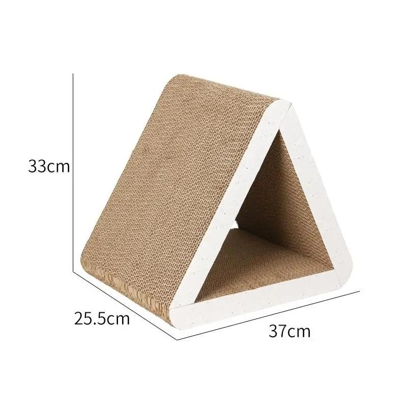 large triangle cat scratching board, view 2 - MRSLM