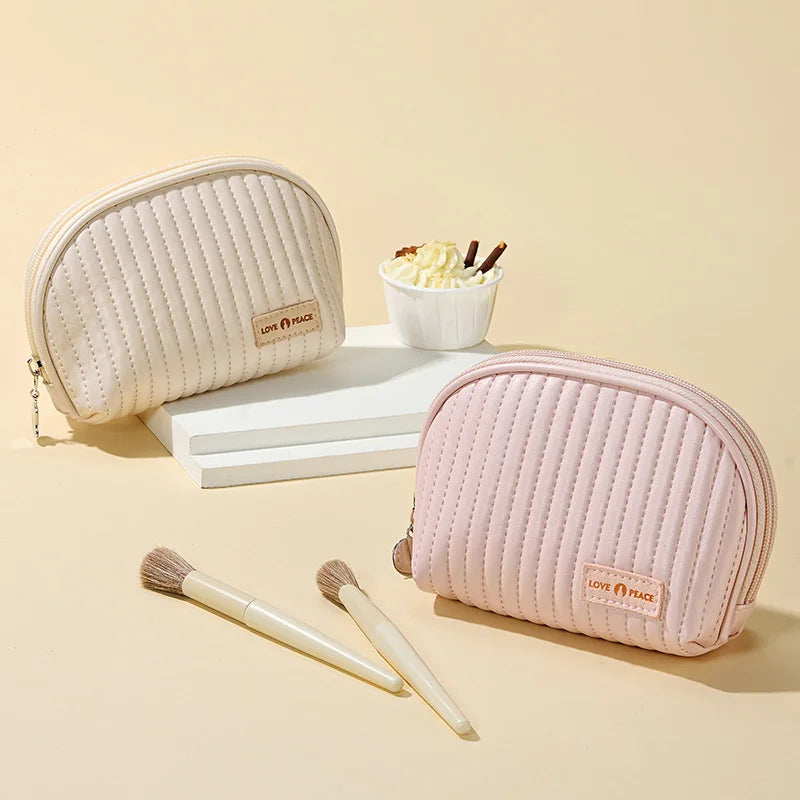 compact shell cosmetic bag, view 8 - MRSLM