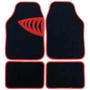 Universal car floor mats with red trim - MRSLM