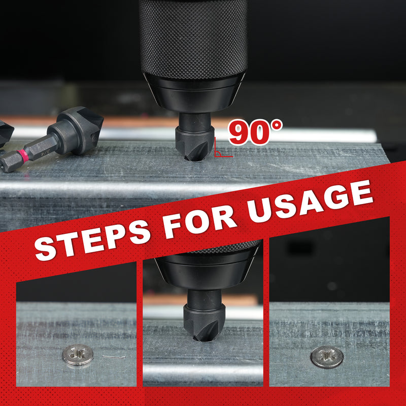5pcs countersink drill bit set, view 5 - MRSLM
