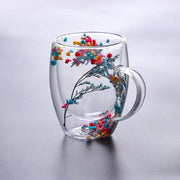 double wall glass tea mug with handle - MRSLM