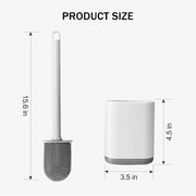 wall mounted silicone toilet brush, view 9 - MRSLM