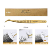 eyelash extension tweezers, view 2 - MRSLM