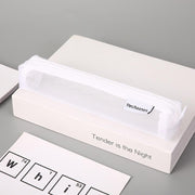 transparent mesh zipper cosmetic bag, view 2 - MRSLM