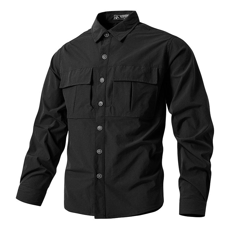 Quick-drying multi-pocket outdoor shirt, view 6 - MRSLM