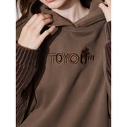 women's fleece embroidered hooded pullover, view 12 - MRSLM