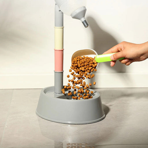 adjustable no-drip pet water dispenser stand - MRSLM