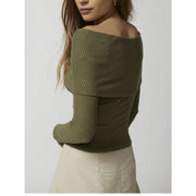off-shoulder knit sweater, view 20 - MRSLM