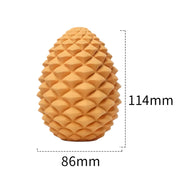 interactive pineapple dog chew toy, view 3 - MRSLM