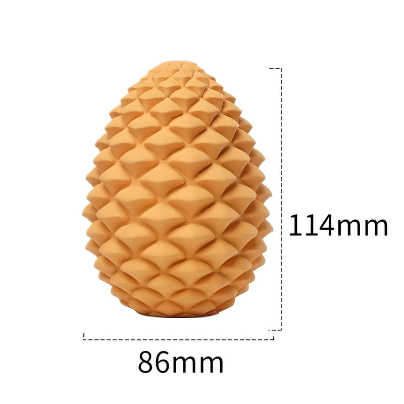 interactive pineapple dog chew toy, view 3 - MRSLM