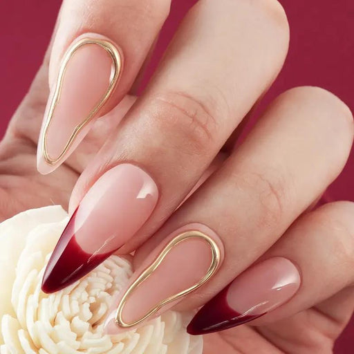 handmade press-on almond nails - MRSLM