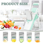 Adjustable stainless steel mandoline slicer, view 6 - MRSLM