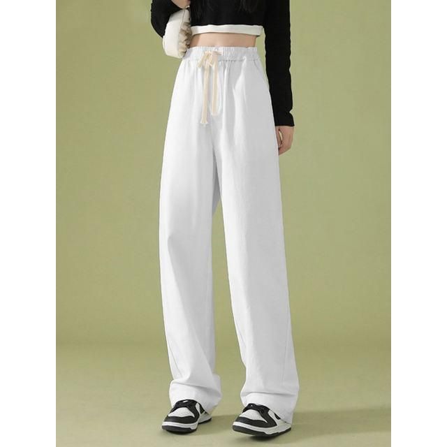 high waist wide leg pants, view 2 - MRSLM