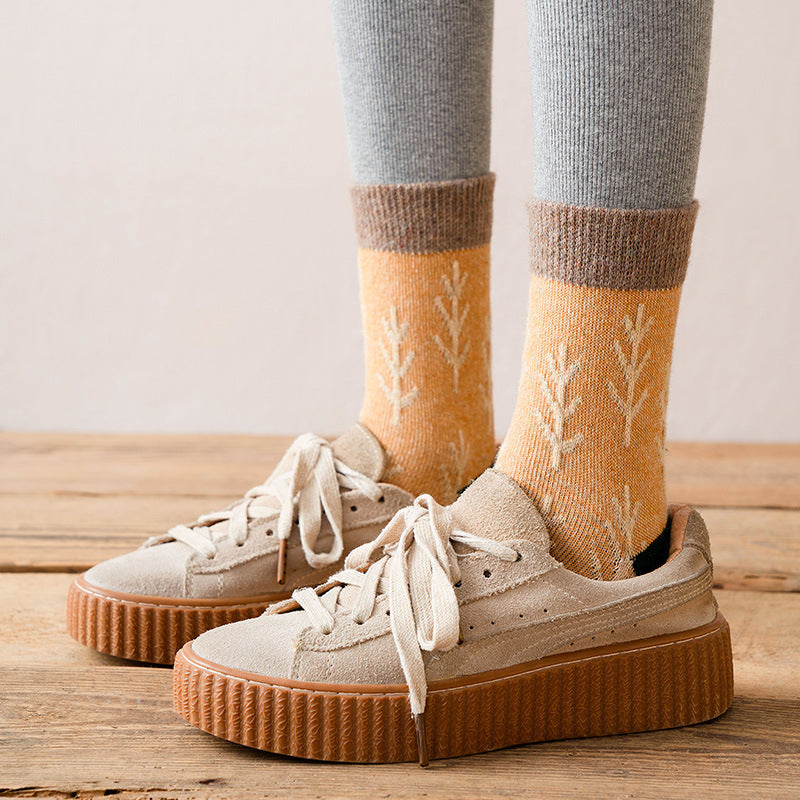 korean style retro wool socks, view 8 - MRSLM