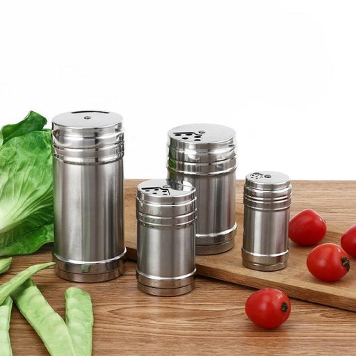 rotatable cover stainless steel spice jar - MRSLM