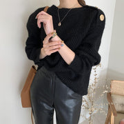versatile knitted sweater top, view 2 - MRSLM