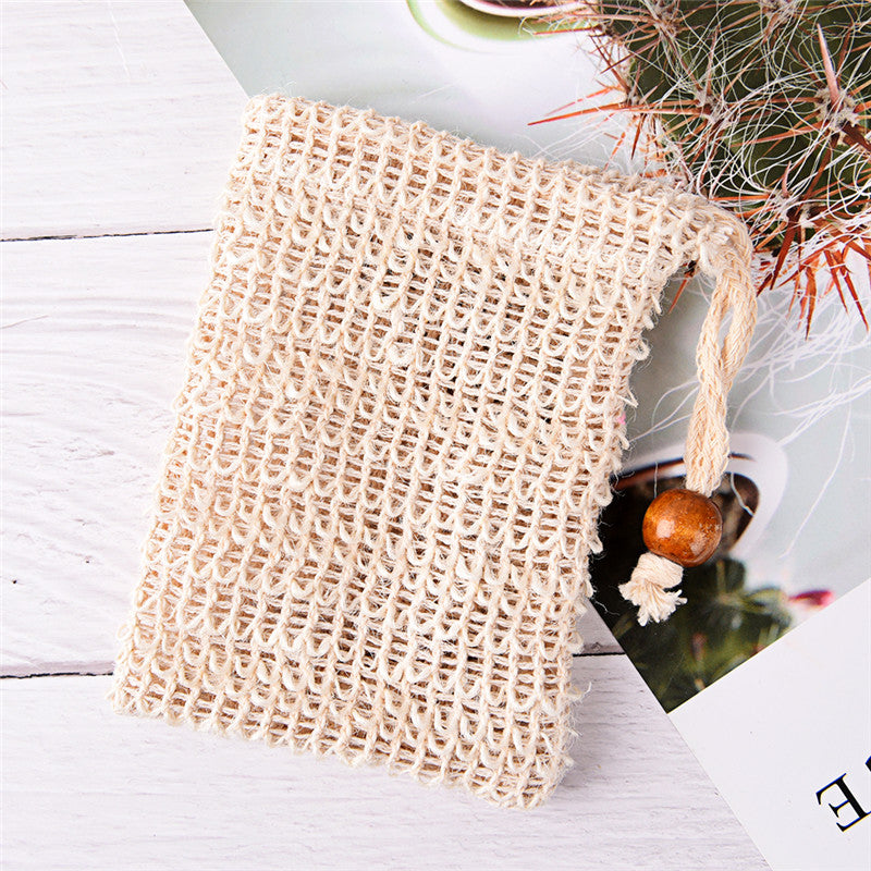 sisal soap saver pouch, view 5 - MRSLM