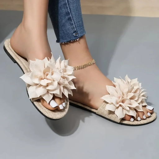 women's floral flip flops - MRSLM