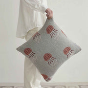 jellyfish knitted cotton pillow cover, view 5 - MRSLM