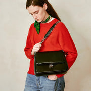 leather shoulder bag, view 3 - MRSLM
