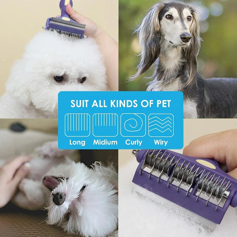 Dog grooming brush, view 6 - MRSLM