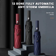 automatic three-fold UV resistant umbrella, view 5 - MRSLM
