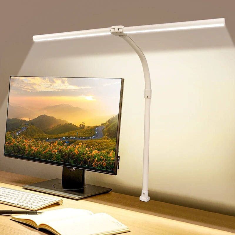 double head LED desk lamp, view 4 - MRSLM