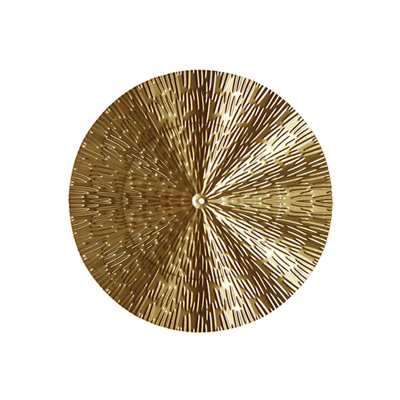 Round gold metal wall hanging, view 9 - MRSLM