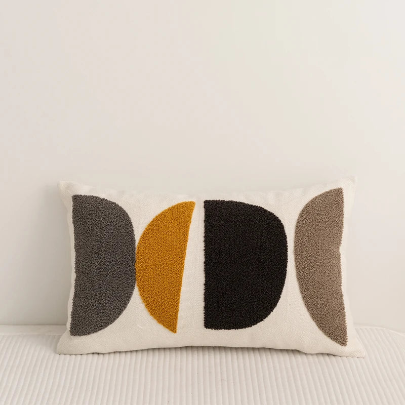 abstract embroidery cushion cover, view 12 - MRSLM