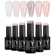 sheer pastel gel nail polish kit, view 3 - MRSLM