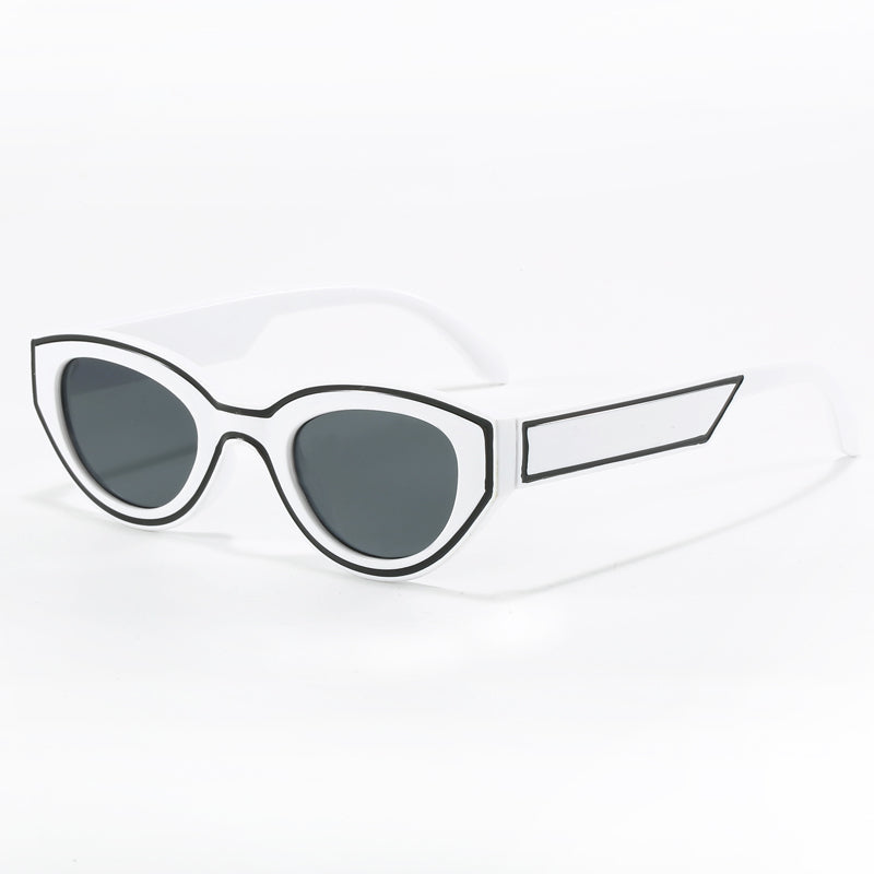 gradient cat eye sunglasses, view 7 - MRSLM