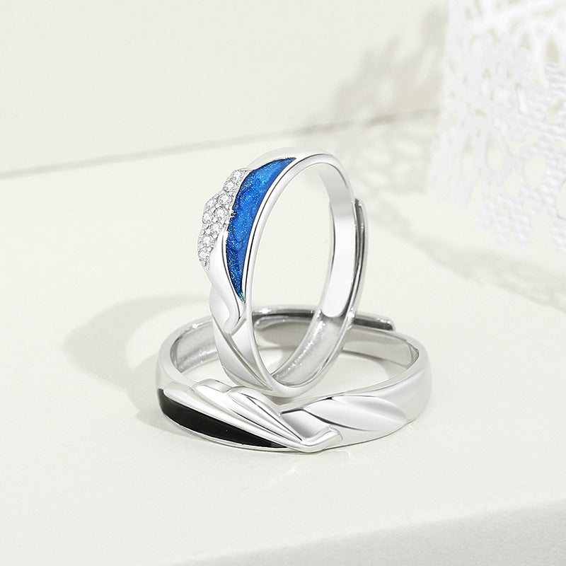 Couple Fashion Sterling Silver Ring