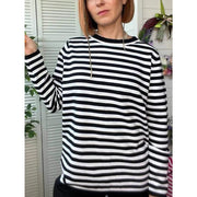 knitted stripe sweater, view 12 - MRSLM