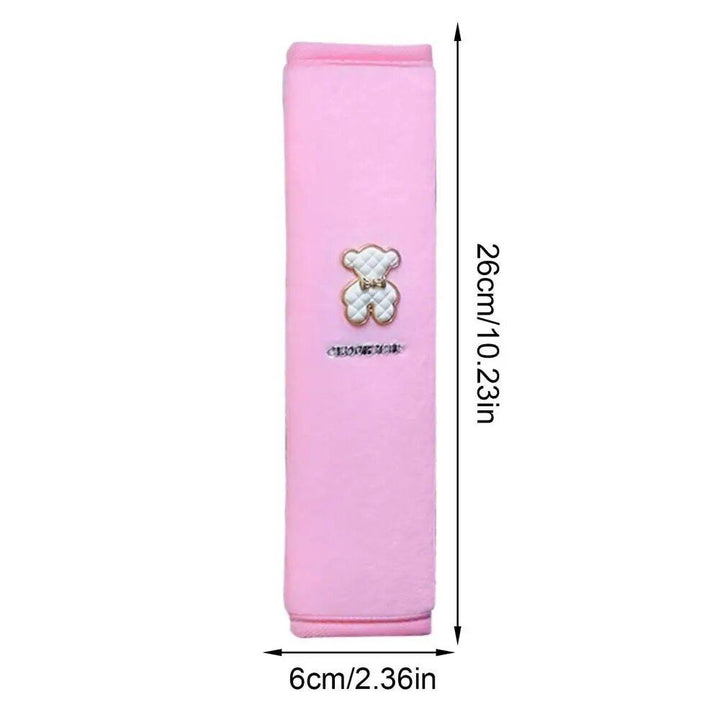 Plush Cartoon Bear Car Seat Belt Shoulder Pad - Comfort & Style for Your Drive