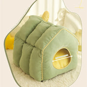 cozy cat bed house, view 6 - MRSLM