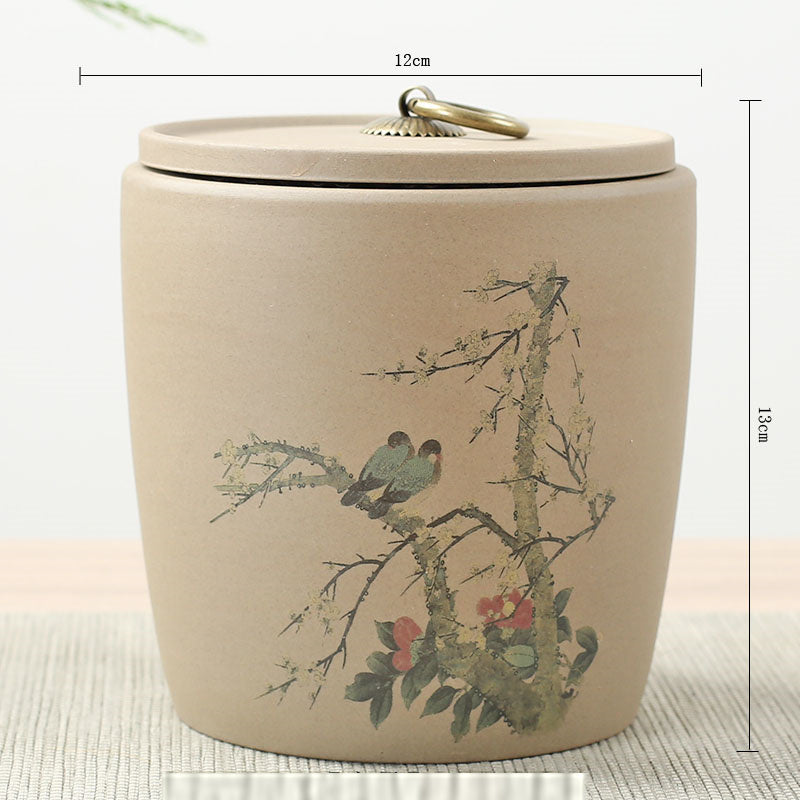 zisha ceramic tea caddy, view 4 - MRSLM