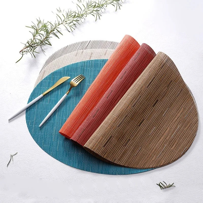 Bamboo oval placemats - MRSLM