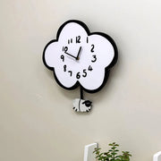Silent cloud sheep swinging wall clock, view 7 - MRSLM