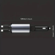 4-in-1 120W retractable car charger, view 9 - MRSLM