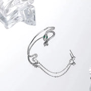 zircon snake ear cuff, view 4 - MRSLM