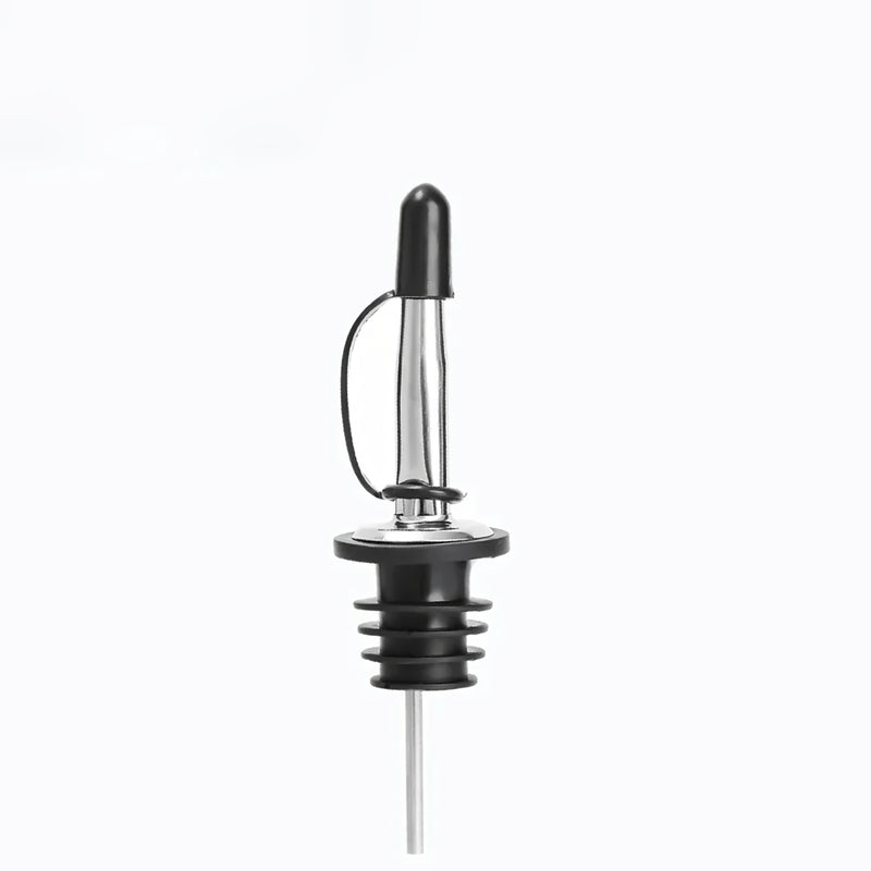 black stainless steel wine pourer stopper, view 2 - MRSLM