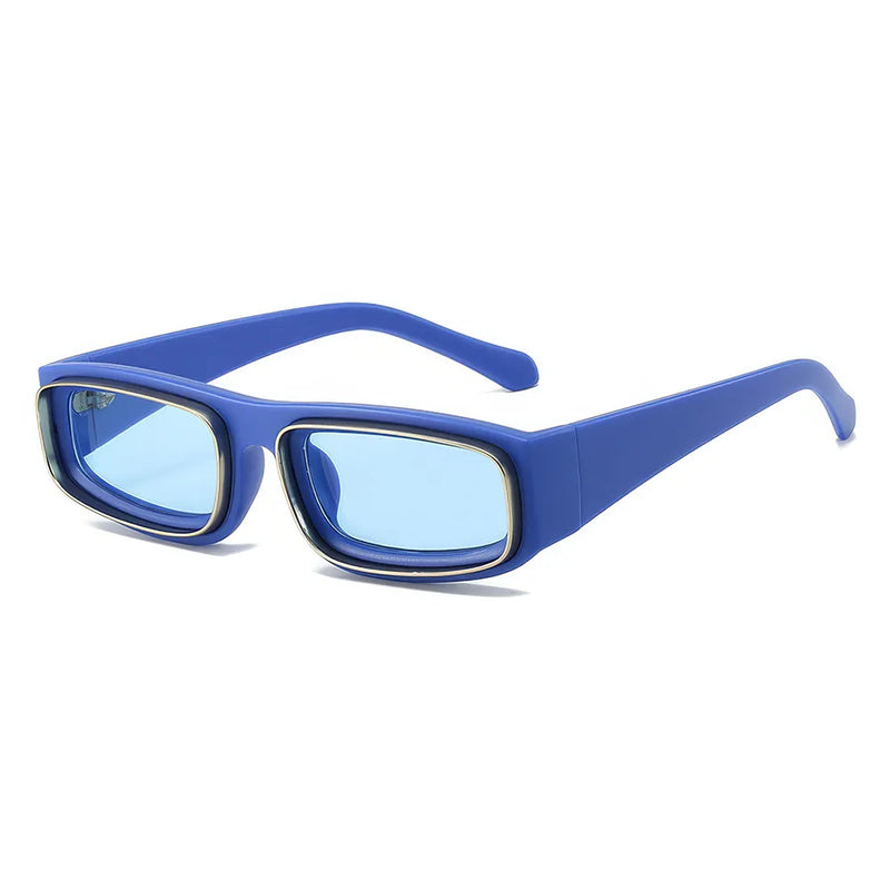 Rectangle punk sunglasses, view 13 - MRSLM