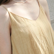 v-neck linen sundress, view 5 - MRSLM
