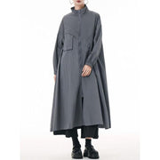 army green stylish trench coat, view 5 - MRSLM