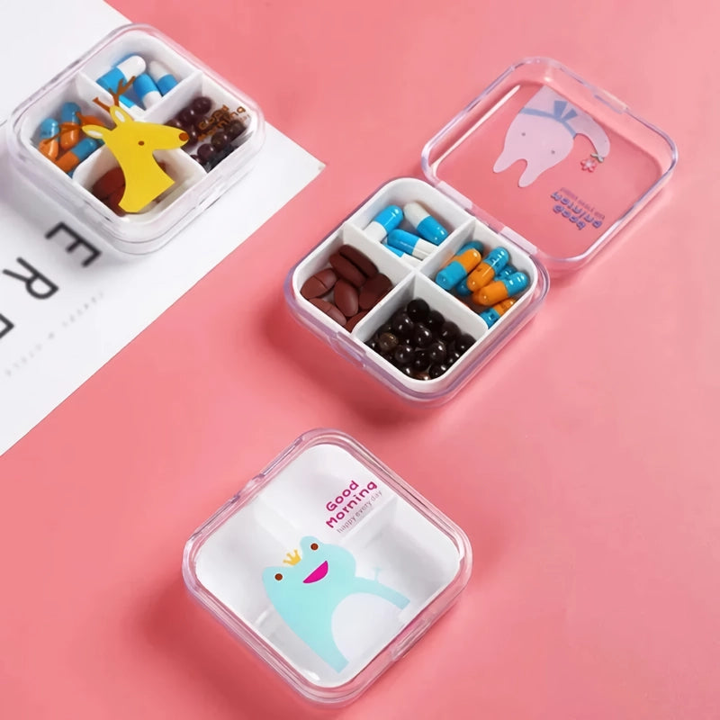 cartoon mini travel pill box - MRSLM