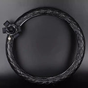 Camellia car steering wheel cover, view 2 - MRSLM